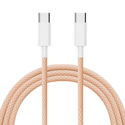 kupować Niestandardowy kolorowy kabel ładowania 60W / 100W 1M / 2M Typ C do C Kabel ładowania online manufacture