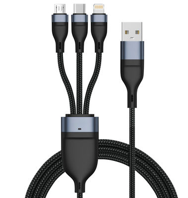 kupować Niestandardowy pleciony kabel ładujący 4 w 1 do szybkiego ładowania iOS Android Obsługa OEM online manufacture