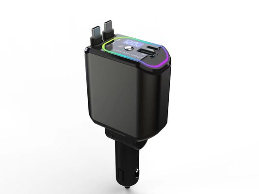 acheter Cable rétractable 4 en 1 Chargeur USB pour voiture 120W Chargeur de téléphone rapide pour voiture online manufacture