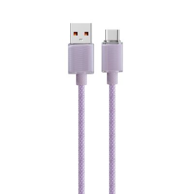 satın al 2A / 3A Dikişli Şarj Kablosu Dikişli Mobil Telefon USB A Şarj Kablosu online manufacture