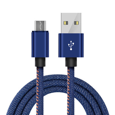 Купить Настраиваемый джинсовый плетеный USB на Micro USB кабель зарядки и прочный online manufacture