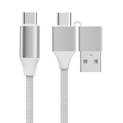 comprare Cavo di ricarica intrecciato 2IN1 con uscita di 60W e lunghezza di velocità di trasferimento di 480Mbps online manufacture
