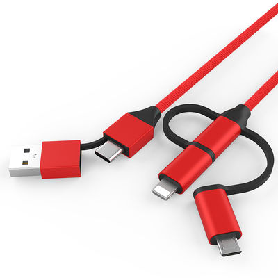 Beli 5 In 1 Kabel Pengisi Daya Berliku 60W Output 480Mbps Kecepatan Transfer 1M Panjang online manufacture