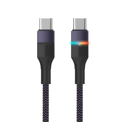 kopen 60W CC Geflechte USB-C naar USB-C Kabel Snel opladen Stijlvol online manufacture