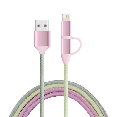 Beli Rainbow 2 in 1 Kabel Petir 1M Panjang Cute Multi-fungsi online manufacture