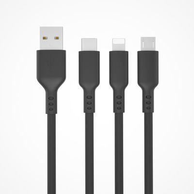 comprar Cable de carga múltiple TPE personalizable 3 en 1 1M de longitud Soporte OEM / ODM online manufacture