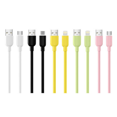 comprare Cavo dati in silicone personalizzato 1M 5V 2A / 3A Cavo di trasferimento USB ad alta velocità online manufacture