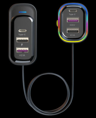 kupować 6 w 1 ładowarka do telefonów samochodowych Mała szybka ładowarka do telefonów komórkowych Uniwersalny adapter zasilania online manufacture