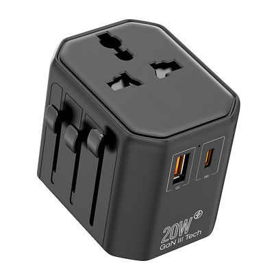 Beli Universal Travel GaN Power Adapter 20W Worldwide Internasional Wall Charger online manufacture