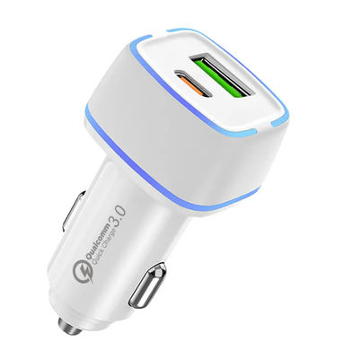 خرید شارژر ماشین 12 ولت 24 ولت نوع C USB A شارژر ماشین فلزی 38 ولت PD شارژر سریع online manufacture
