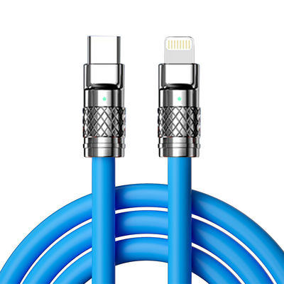 comprar Cabo de carregamento de silicone durável CC60W / CL27W 480Mbps Cabo de carregamento rápido online manufacture