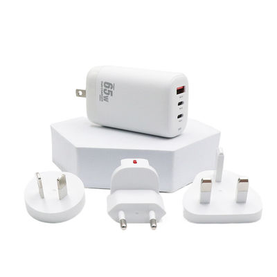 satın al 65W 3 Port Hızlı Şarj Duvar Şarj cihazı USB C Tipi C Şarj cihazı Tablet Telefonlar için online manufacture