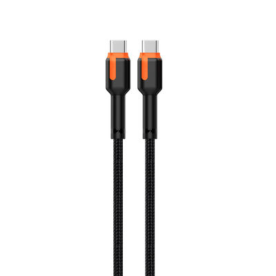 Beli CC60W / CL27W Hitam 3A Kabel Pengisian Berliku 1M / 2M Disesuaikan Untuk Ponsel online manufacture