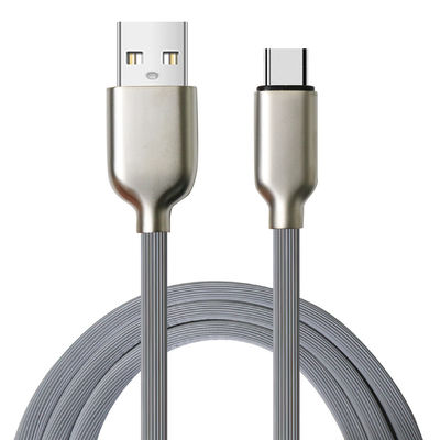 kupować Siwy kabel ładowania TPE USB 2.0 2A / 3A Wyjście Kabel przenoszenia danych wysokiej prędkości online manufacture