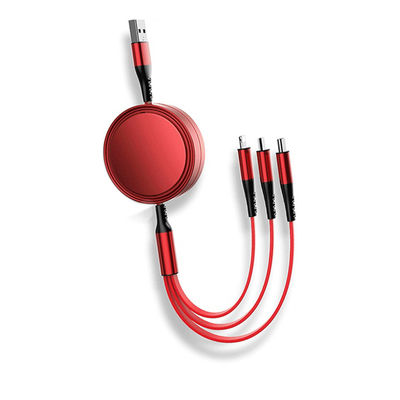 주문 480Mbps 다기능 충전 케이블 5V2A / 5V3A 3 In 1 빠른 충전 케이블 online manufacture