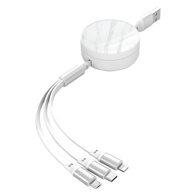 주문 맞춤형 다기능 충전 케이블 TPE 66W 3 In 1 USB 충전 케이블 2A / 3A online manufacture