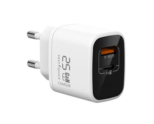 comprare Caricabatterie GaN PD 25W 2 porte USB C Fast Charging Adapter USB C Charger Block online manufacture