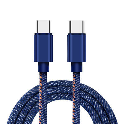comprar Conector de aluminio trenzado 20W 60W Cable de carga y transferencia de datos para carga USBC-C/C-C online manufacture