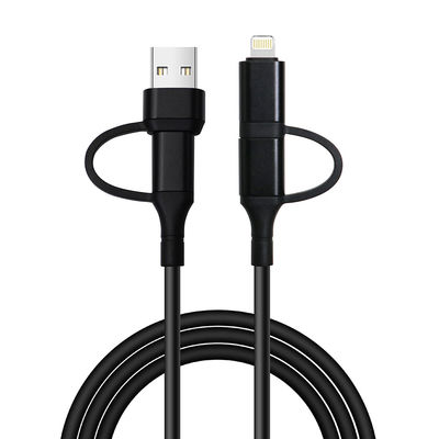 kopen 1M aangepaste snelle gegevensoverdracht gevlochten kabel 4 in 1 USBA naar TypeC en Type C naar Type C voor opladen online manufacture