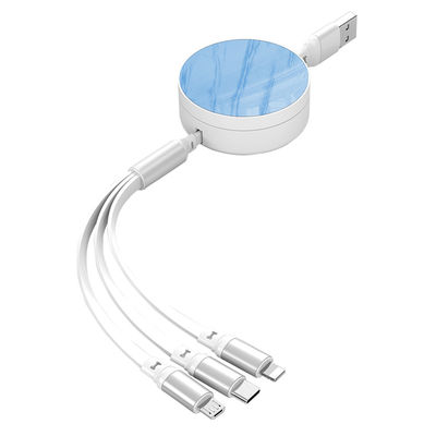 kupować Dostosowany 3 w 1 kabel danych 66W 1.2M 2A TPE z ABS i stopem aluminium Długość 100cm/120cm Do ładowania telefonów komórkowych online manufacture