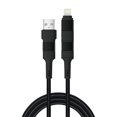 kopen 1m 4 in 1 High Speed Multi Function Geflechte Kabel USB Type C tot Type C tot Lightning Charging Cable online manufacture