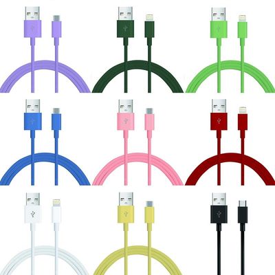 خرید کابل USB TPE طول 1m 2m C-C20V3A 60W حداکثر C-L 9V3A 27W حداکثر کابل سفارشی برای شارژ تلفن همراه online manufacture
