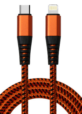 comprar Cable de carga trenzado personalizado USB A a Rayo / Android / Dispositivos de tipo C 1m de longitud Aleación de aluminio con PVC online manufacture