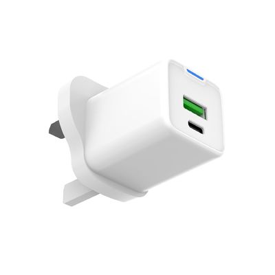 kaufen 45 W Fast Charge GaN USB-Ladegerät mit Typ C Dual Port 100V-240V Fast Charging Stromanschluss online manufacture