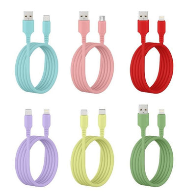 comprar 2025 LX Silicona verde Magnético Auto Organizar Cable USB para iPhone Carga rápida de 100W online manufacture