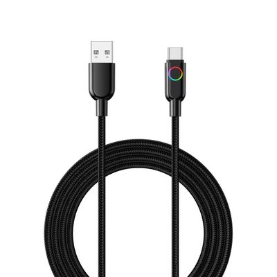 satın al Yumuşak 60W Tip C Veri Şarj Kablosu ile örülmüş 3A Hızlı Şarj USB Kablosu online manufacture