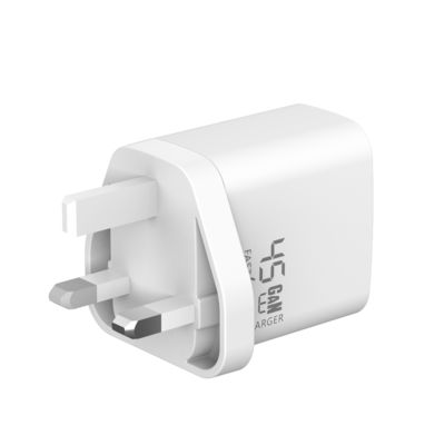 satın al 45W GaN Renkli Ekranlı Hızlı Şarj cihazı Universal Cihaz Şarjı için USB-C Adaptörü ABS Malzeme OEM Destek Özel online manufacture