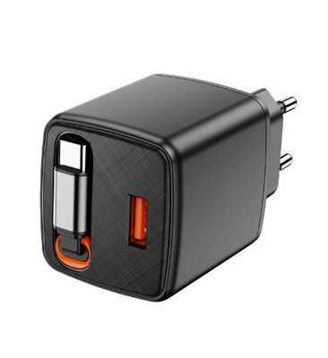kopen TurboVolt Dual Charging Adapter USB-A & USB-C Bedraad Power Brick 45W PD + QC3.0 online manufacture