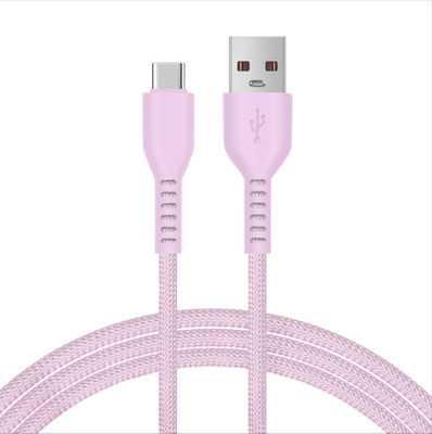 comprar Cables de carga de silicona trenzada OEM 2025, longitud/color personalizados, pedido al por mayor, salida C-C 20V 3A 60W máx. online manufacture