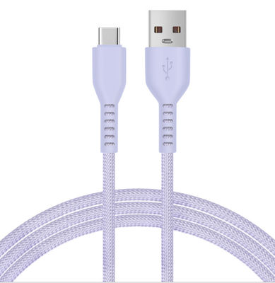 Beli Kabel Silikon 1m tahan lama Kabel Pengisian Bebas Tangle untuk Ponsel/Tablet online manufacture