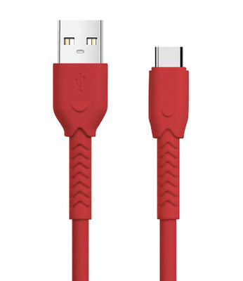 Beli RED Stretchy Kabel Silikon C-C20V3A 60W max/C-L 9V3A 27W max Kuat seperti Karet Seperti Cairan online manufacture