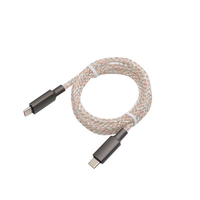 Beli Kabel USB-C ke USB-C Dikepang Transparan Panjang 1m/2m Output 3A untuk CC60W/CL27W online manufacture