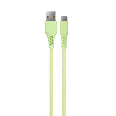 Beli Kabel Data USB ke Tipe-C Hijau Pastel Bintik Didukung OEM untuk Transfer Data online manufacture