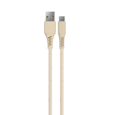 kopen Duurzame Kleurrijke Milieuvriendelijke USB Oplaad- en Sync-kabel C-C 20V3A 60W max/C-L 9V3A 27W max Gevlochten Biologisch Afbreekbare Datakabel online manufacture