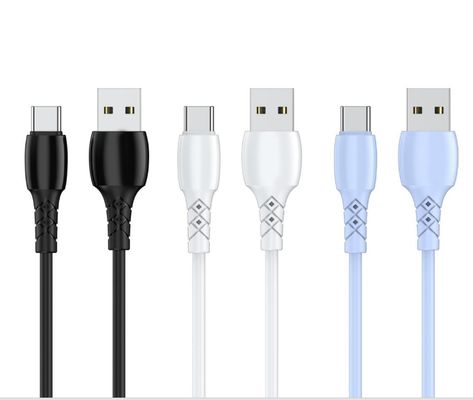 kopen Zachte Grip Eenvoudige Stijl Siliconen Datakabel 5V 2.4A USB-Micro/Lightning/Type-C C-C20V3A 60W max OEM Ondersteuning Aangepast online manufacture