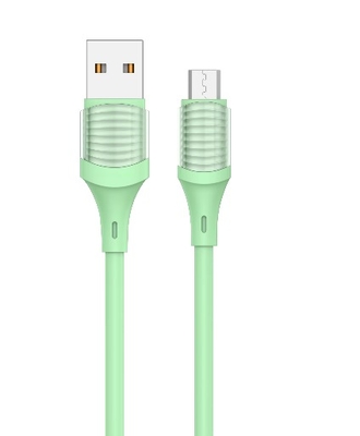 kopen 1m Lange Groene Siliconen Datakabel Met Transparante Behuizing En Diverse Kleuren online manufacture