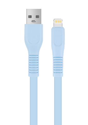 satın al Pastel Açık Mavi Lightning Kablo: USB - A Fiş, Yumuşak ve Esnek online manufacture