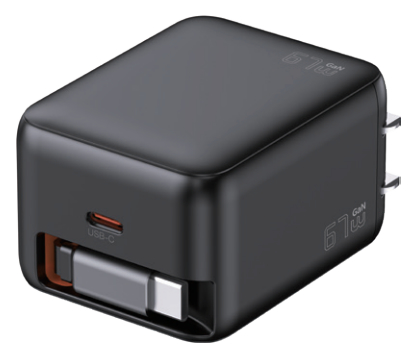 comprar Carregador rápido GaN de 67W com cabo incorporado: energia rápida para uso em movimento online manufacture